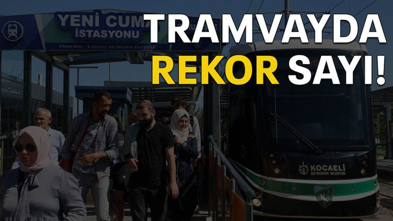 Tramvayda rekor sayı!
